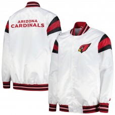 Куртка на кнопках Arizona Cardinals Starter Satin Varsity - White