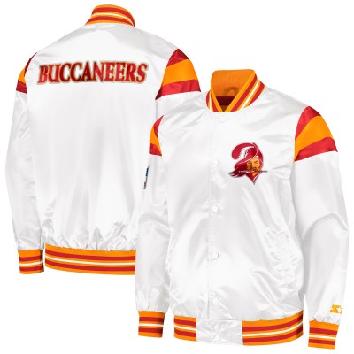Куртка на кнопках Tampa Bay Buccaneers Starter Vintage Satin Varsity - White/Red