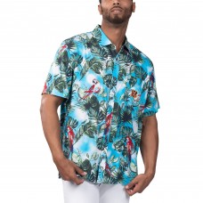 Рубашка с коротким рукавом Cincinnati Bengals Margaritaville Jungle Parrot Party - Light Blue