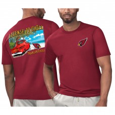 Футболка Arizona Cardinals Margaritaville Licensed to Chill - Cardinal