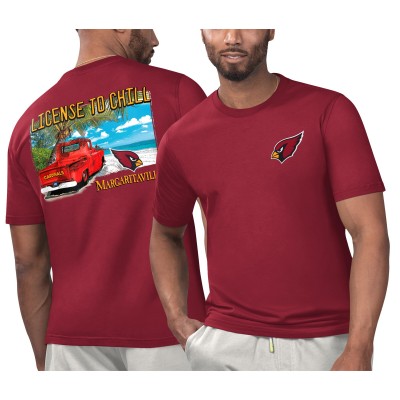 Футболка Arizona Cardinals Margaritaville Licensed to Chill - Cardinal