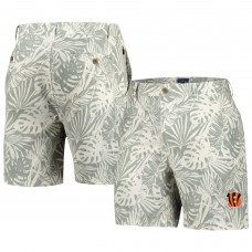 Шорты Cincinnati Bengals Margaritaville Sandwashed Monstera Print Amphib - Gray