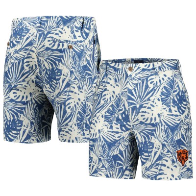 Шорты Chicago Bears Margaritaville Sandwashed Monstera Print Amphib - Navy