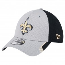 Бейсболка New Orleans Saints New Era Gray Active Visor Trim 39THIRTY Flex