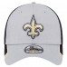 Бейсболка New Orleans Saints New Era Gray Active Visor Trim 39THIRTY Flex
