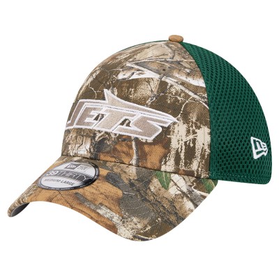 Бейсболка New York Jets New Era Active 39THIRTY - Realtree Camo/Green
