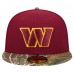 Бейсболка New Era Washington Commanders Burgundy Active Two-Tone Camo 59FIFTY