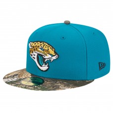 Бейсболка Jacksonville Jaguars New Era Teal Active Two-Tone Camo 59FIFTY