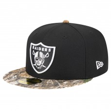 Бейсболка New Era Las Vegas Raiders Black Active Two-Tone Camo 59FIFTY