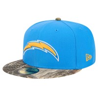 Бейсболка Los Angeles Chargers New Era Powder Blue Active Two-Tone Camo 59FIFTY