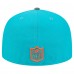 Бейсболка Miami Dolphins New Era Aqua Active Two-Tone Camo 59FIFTY Fitted