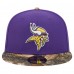 Бейсболка New Era Minnesota Vikings Purple Active Two-Tone Camo 59FIFTY