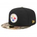 Бейсболка New Era Pittsburgh Steelers Black Active Two-Tone Camo 59FIFTY