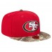 Бейсболка New Era San Francisco 49ers Scarlet Active Two-Tone Camo 59FIFTY