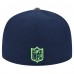 Бейсболка New Era Seattle Seahawks College Navy Active Two-Tone Camo 59FIFTY