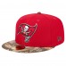 Бейсболка New Era Tampa Bay Buccaneers Red Active Two-Tone Camo 59FIFTY