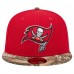 Бейсболка New Era Tampa Bay Buccaneers Red Active Two-Tone Camo 59FIFTY