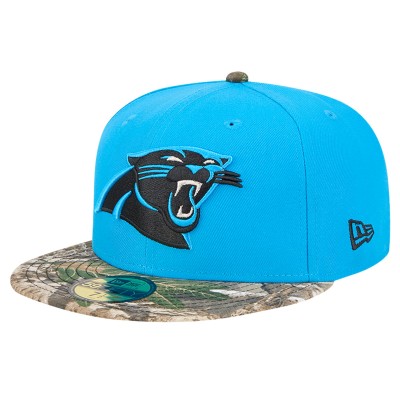 Бейсболка Carolina Panthers New Era Blue Active Two-Tone Camo 59FIFTY