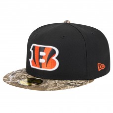 Бейсболка Cincinnati Bengals New Era Black Active Two-Tone Camo 59FIFTY