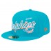 Бейсболка Miami Dolphins New Era Aqua Script Sided 59FIFTY Fitted