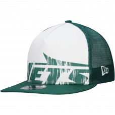 Бейсболка New York Jets New Era White/Green Distressed 9FIFTY A-Frame Snapback Бейсболка New York Jets New Era White/Green Distressed 9FIFTY A-Frame Snapback