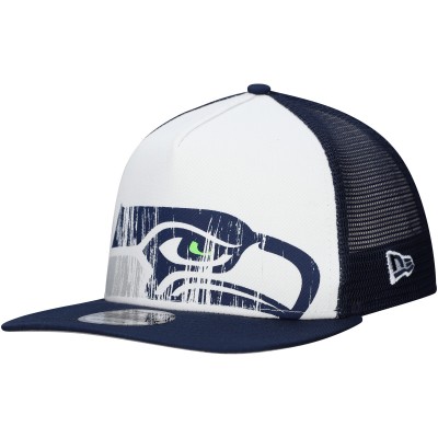 Бейсболка New Era Seattle Seahawks Distressed 9FIFTY A-Frame - White/College Navy