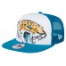 Бейсболка Jacksonville Jaguars New Era White/Teal Distressed 9FIFTY A-Frame Snapback