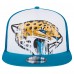Бейсболка Jacksonville Jaguars New Era White/Teal Distressed 9FIFTY A-Frame Snapback