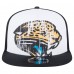Бейсболка Jacksonville Jaguars New Era White/Black Distressed 9FIFTY A-Frame Snapback