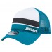 Бейсболка Jacksonville Jaguars New Era White/Teal Color-Block 9FORTY A-Frame Trucker