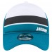 Бейсболка Jacksonville Jaguars New Era White/Teal Color-Block 9FORTY A-Frame Trucker