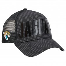 Бейсболка Jacksonville Jaguars New Era Black Midnight Ink Tonal Text A-Frame Trucker 9FORTY