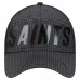 Бейсболка New Orleans Saints New Era Black Midnight Ink Tonal Text A-Frame Trucker 9FORTY