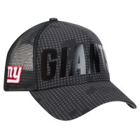 Бейсболка New York Giants New Era Black Midnight Ink Tonal Text A-Frame Trucker 9FORTY