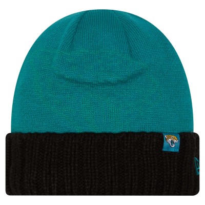 Jacksonville Jaguars New Era Teal Oversize Cuffed Knit Hat