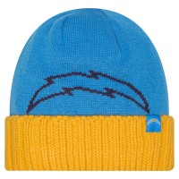 Los Angeles Chargers New Era Powder Blue Oversize Cuffed Knit Hat