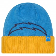 Los Angeles Chargers New Era Powder Blue Oversize Cuffed Knit Hat