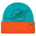 Шапка Miami Dolphins New Era Aqua Oversize Cuffed Knit