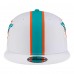 Бейсболка Miami Dolphins New Era White Helmet 9FIFTY Snapback