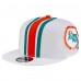 Бейсболка Miami Dolphins New Era White Throwback Helmet 9FIFTY Snapback Бейсболка Miami Dolphins New Era White Throwback Helmet 9FIFTY Snapback