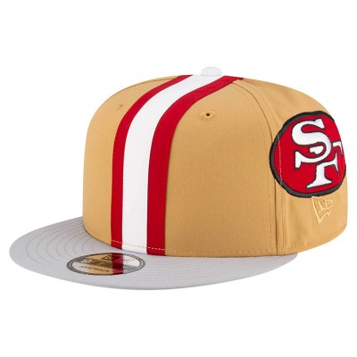 Бейсболка San Francisco 49ers New Era Gold Throwback Helmet 9FIFTY Snapback