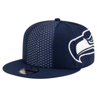 Бейсболка Seattle Seahawks New Era College Navy Helmet 9FIFTY Snapback