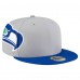 Бейсболка Seattle Seahawks New Era Gray Throwback Helmet 9FIFTY Snapback