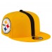 Бейсболка Pittsburgh Steelers New Era Gold Throwback Helmet 9FIFTY Snapback