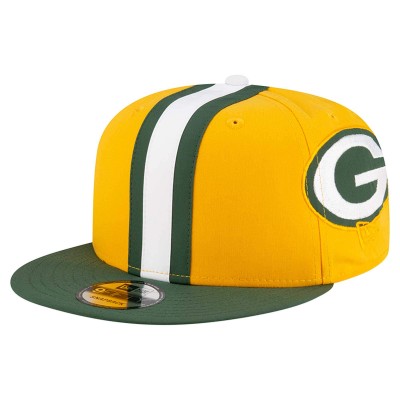 Бейсболка Green Bay Packers New Era Gold Helmet 9FIFTY Snapback