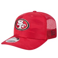 Бейсболка San Francisco 49ers New Era Scarlet Adventure Camo Trucker 9SEVENTY Stretch-Snap