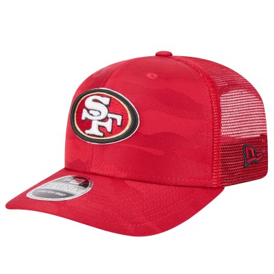 Бейсболка San Francisco 49ers New Era Scarlet Adventure Camo Trucker 9SEVENTY Stretch-Snap