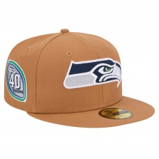 Бейсболка Seattle Seahawks New Era Color Pack 59FIFTY with Side Patch - Tan