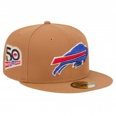 Бейсболка Buffalo Bills New Era Color Pack 59FIFTY with Side Patch - Tan
