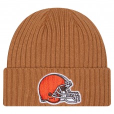 Cleveland Browns New Era Tan Color Pack Cuffed Knit Hat